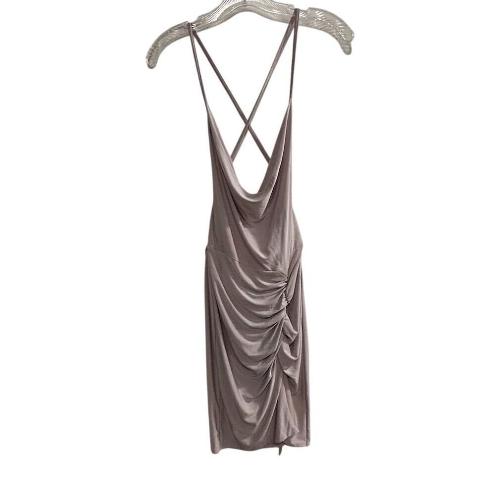 Pretty‎ Little Thing Women's Lilac Draped Back Mini Dress Size 2
